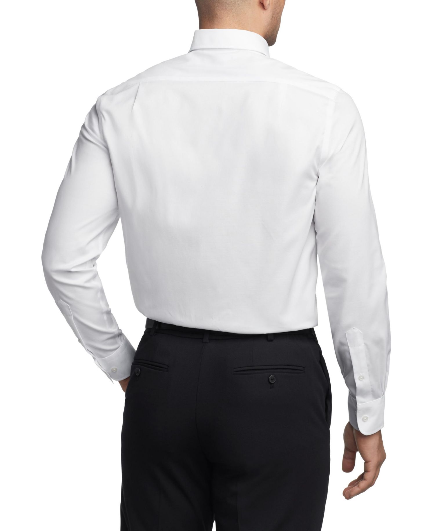 Мужская оксфордская рубашка TH Flex Regular Fit, устойчивая к морщинам, стрейчевая в тонкую полоску