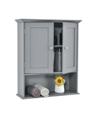 Bathroom Organizer Cabinet with Doors for Wall Mount Use