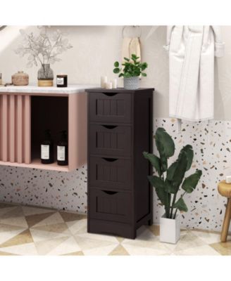 Bathroom Floor Freestanding Storage Organizer with 3 Drawers