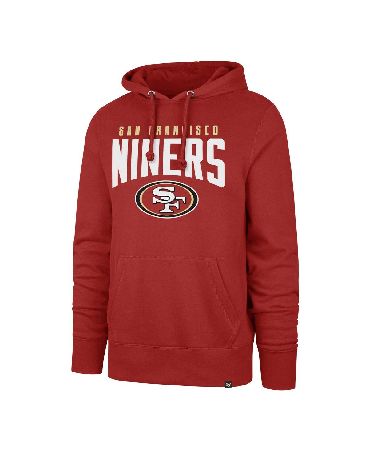 Men's '47 BrandSan Francisco 49ers Headline Pullover Hoodie - Scarlet