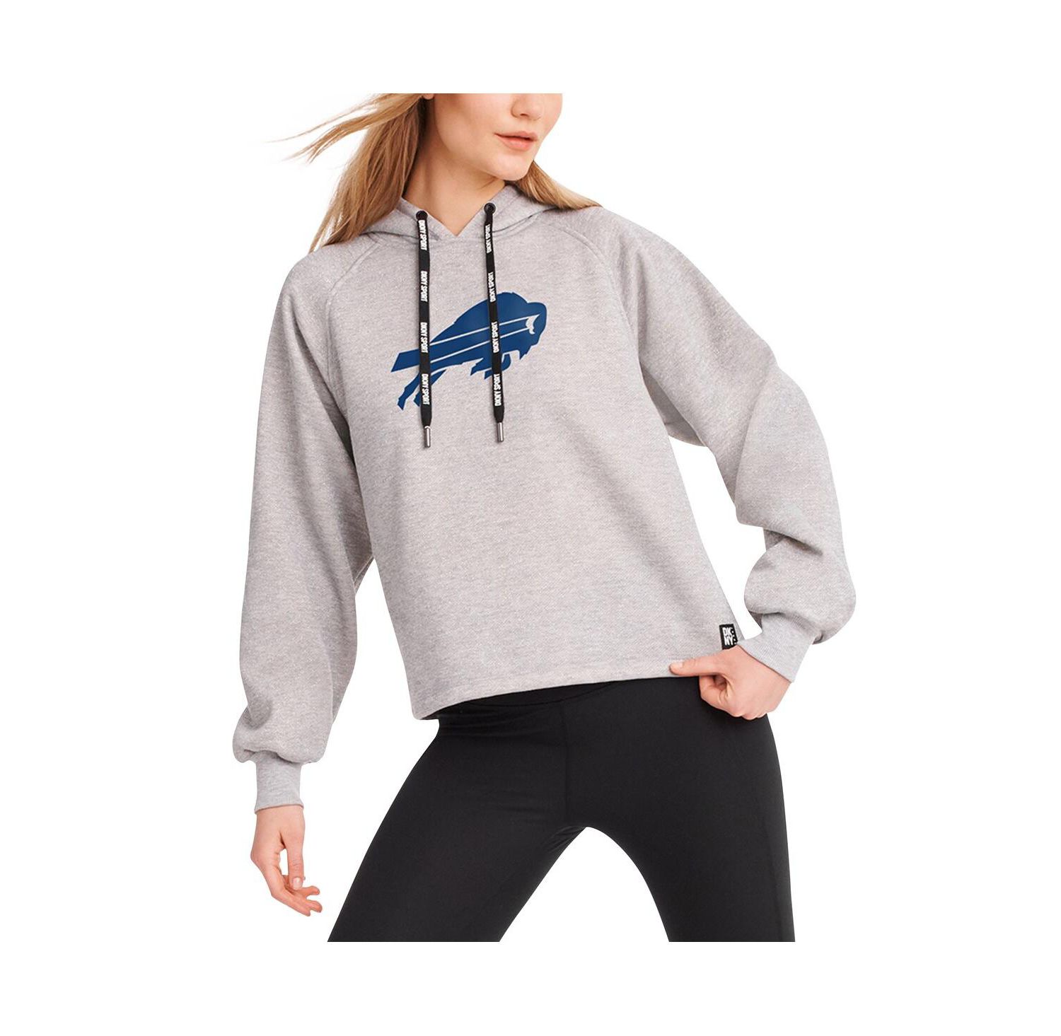 Women's Heather Gray Buffalo Bills Debbie Dolman Raglan Pullover Hoodie