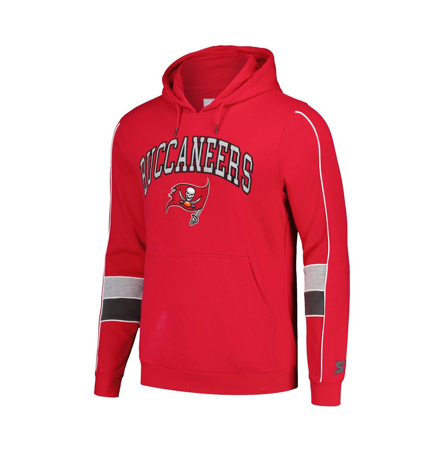 Мужское худи Starter Red Tampa Bay Buccaneers Captain Pullover — фото 3