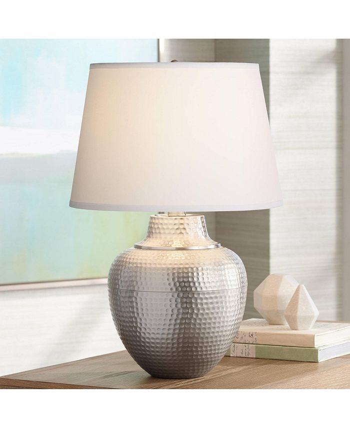 Brighton hammered pot bronze table lamp sales