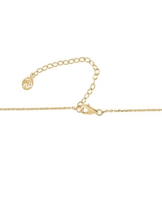 EFFY&reg; Turquoise & Diamond (1/6 ct. t.w.) Heart Halo Pendant Necklace in 14k Gold, 16" + 2" extender