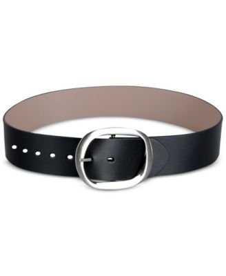 Women's Reversible Oversized Statement Buckle Belt
