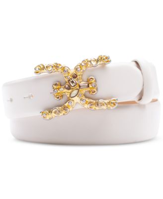 Sam Edelman - Women's Ornate Embellished Leather Belt