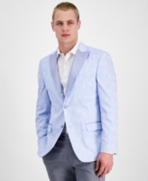 Alfani Men's Slim-Fit Floral Evening Jacket, Created for Macy's - Blue