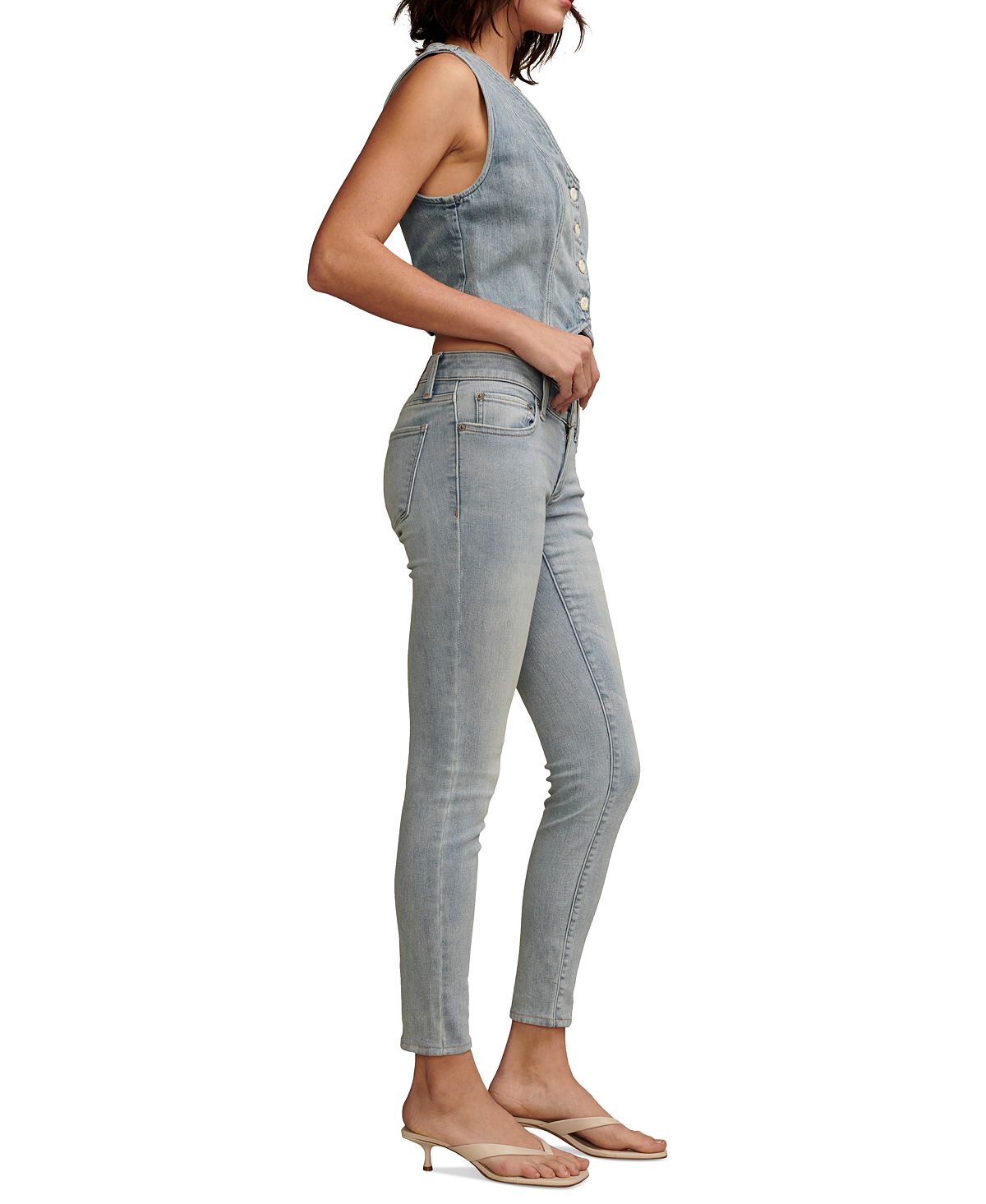 Lucky Brand Women's Lizzie Low-Rise Skinny Jeans view 3 — MAYCSS fashion products