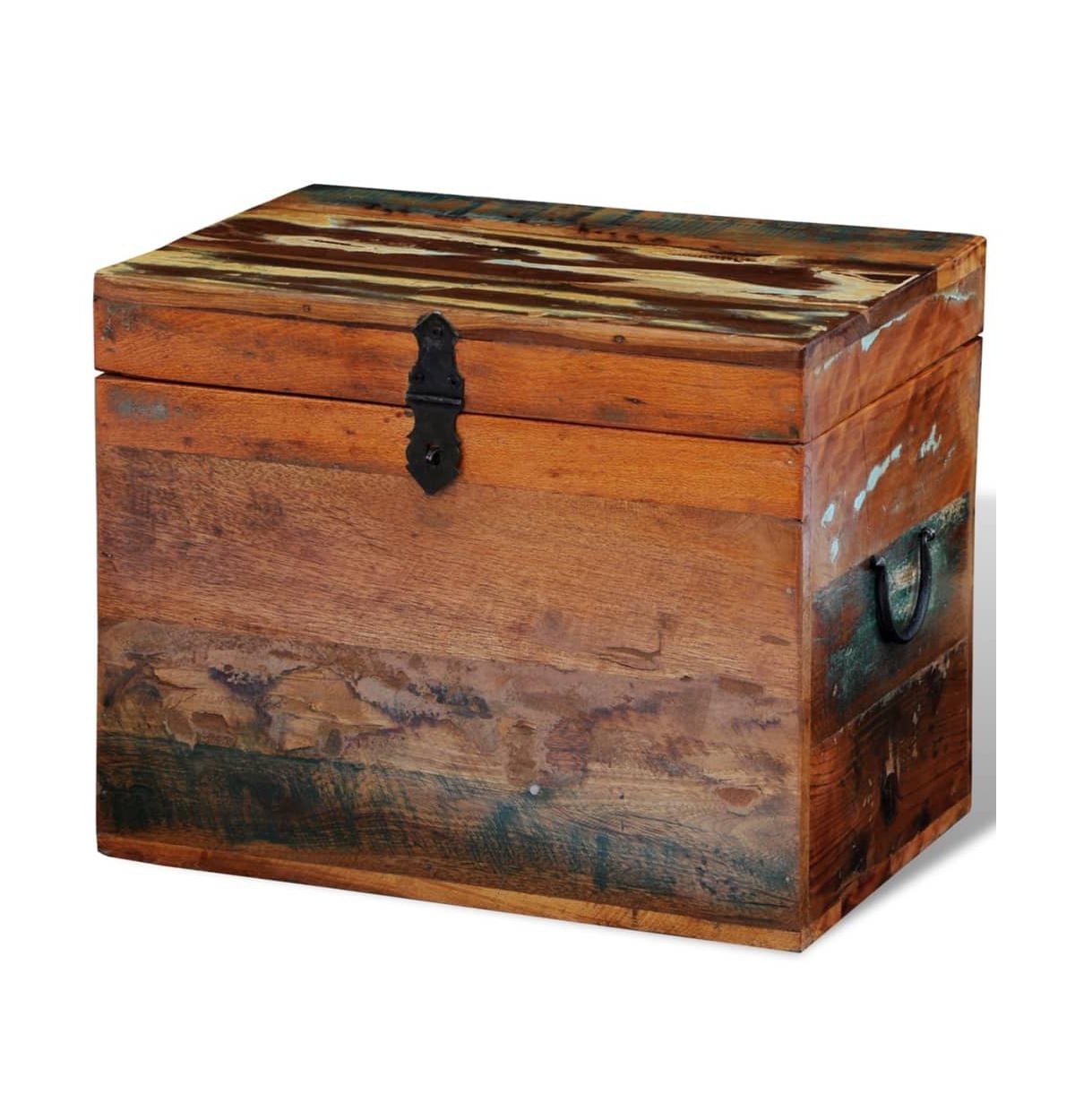 Reclaimed Storage Box Solid Wood - Brown