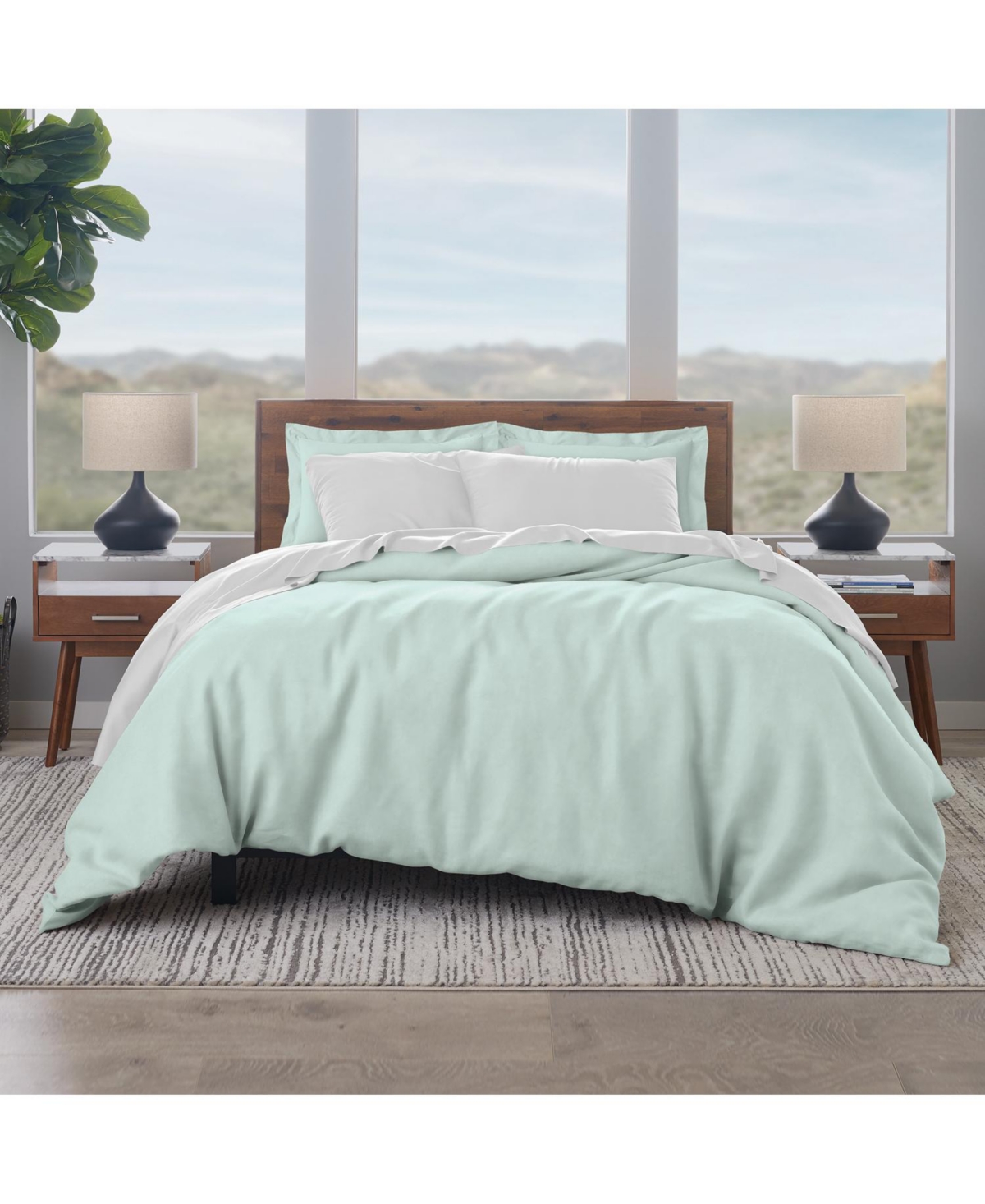 Ella Jayne Premium 100% Cotton 300 Thread Count 3-Piece Duvet Cover Set,