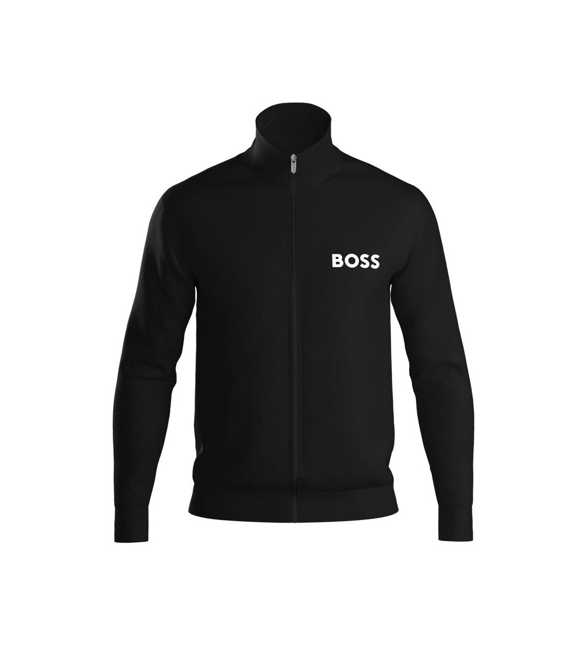 Shop Hugo Boss By  Men's Ease Zip-up Jacket In Black