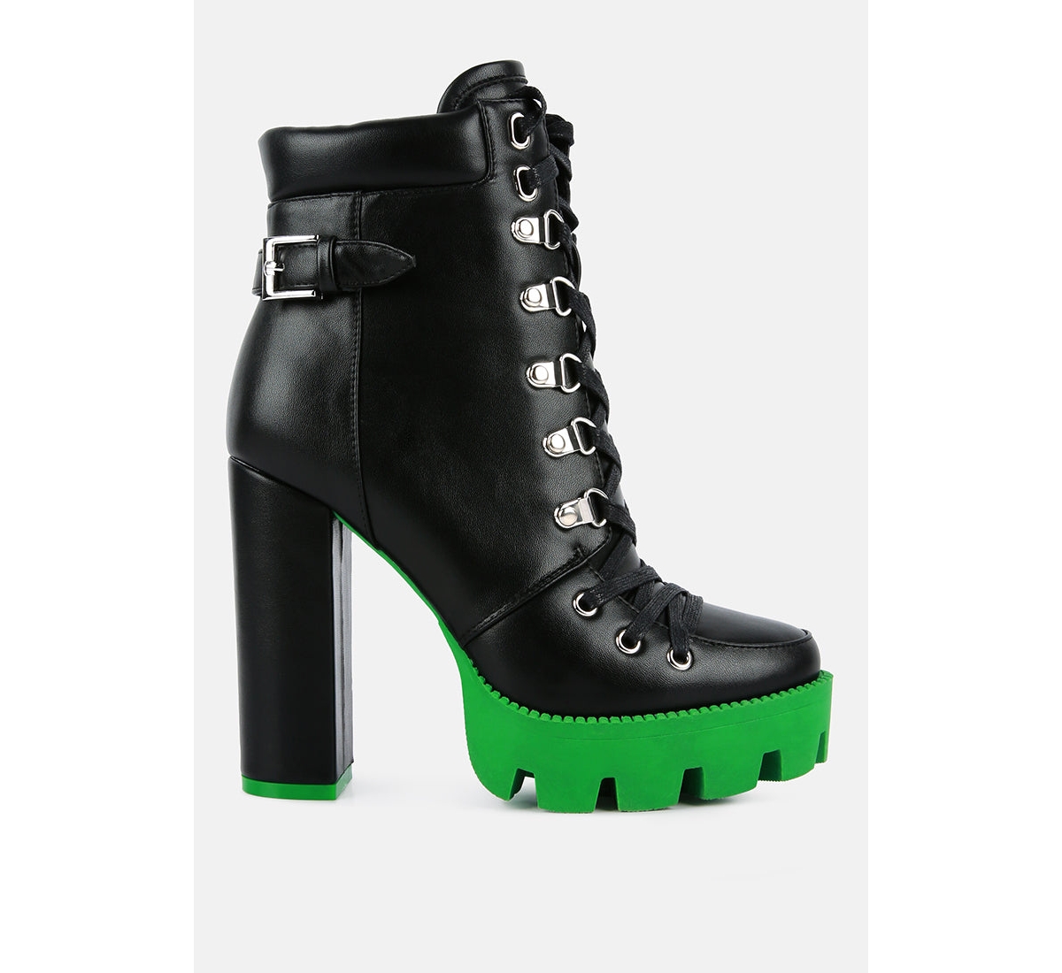 Women's larch cushion collared biker boots