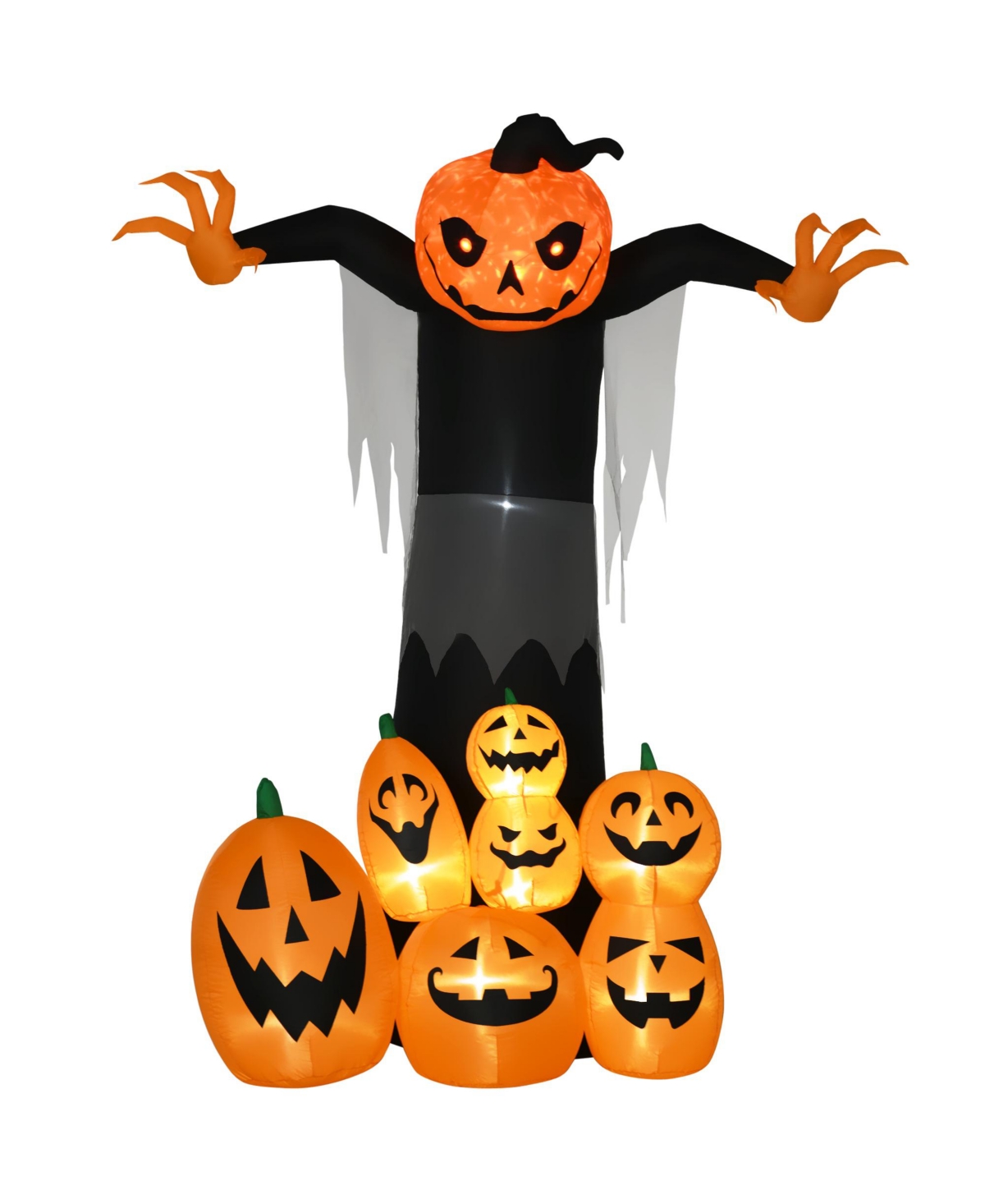106.25" Giant Halloween Pumpkin Inflatable Decoration - Orange