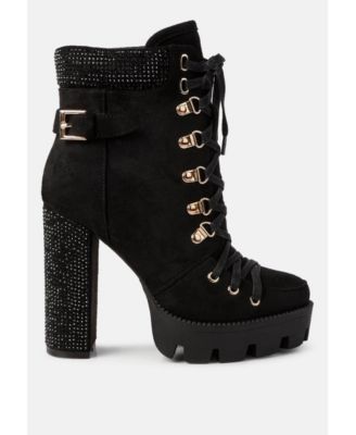 Macy's black suede booties best sale