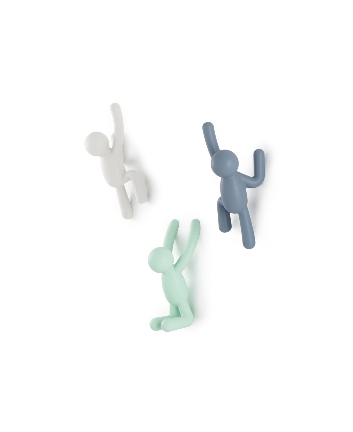 Shop Umbra Buddy Wall Hooks, Set Of 3 In Multi Colored