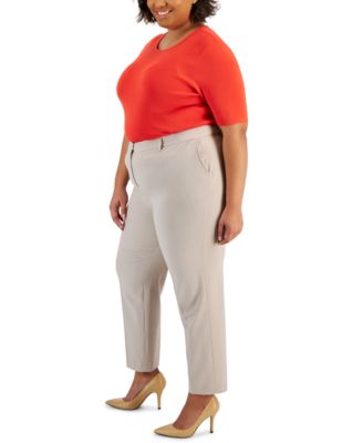 Plus Size Shannon Mid-Rise Ankle Pants
