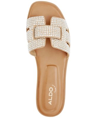 Women's Elenaa Studded Flat Slide Sandals