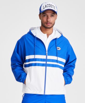 Lacoste Men's Colorblocked Full-Zip Hooded Jacket - Macy's