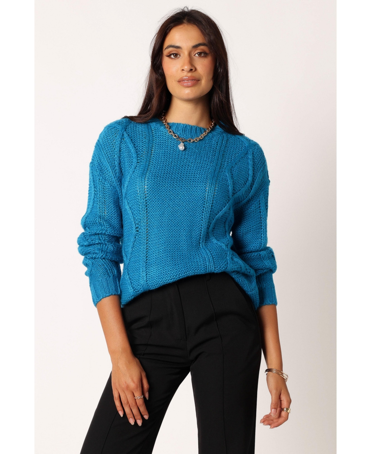 Michaela Knit Sweater - Royal blue