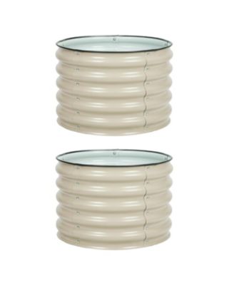 Muffin Metal Raised Garden Bed Set for Outdoor Gardening