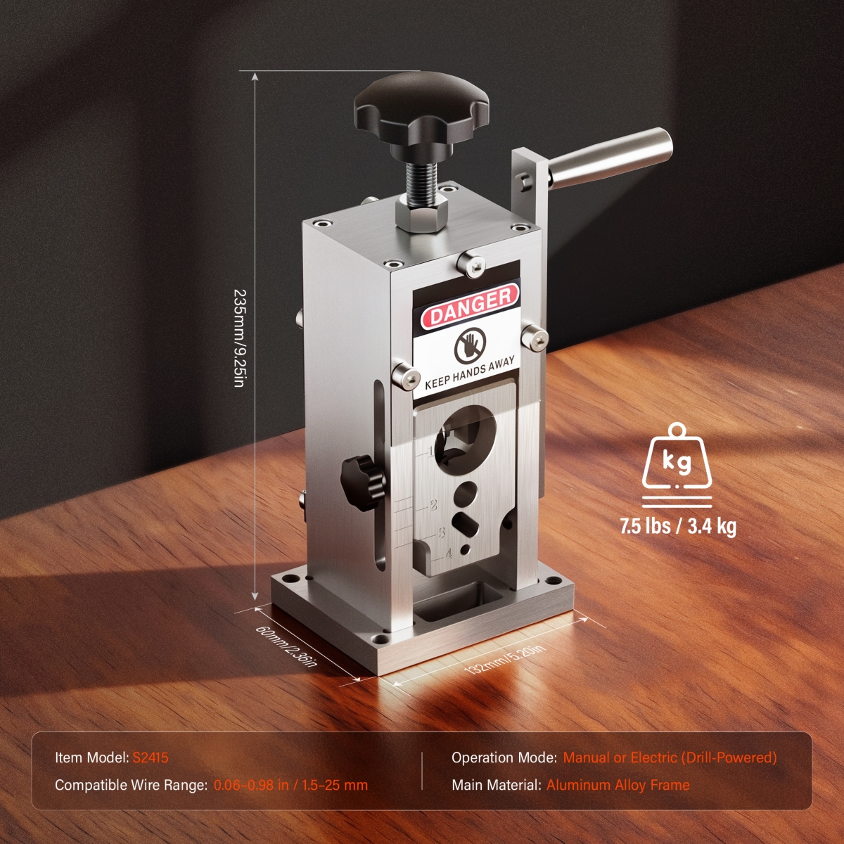 Folding Aluminum 2-Step Ladder with Non-Slip Pedal and Footpads