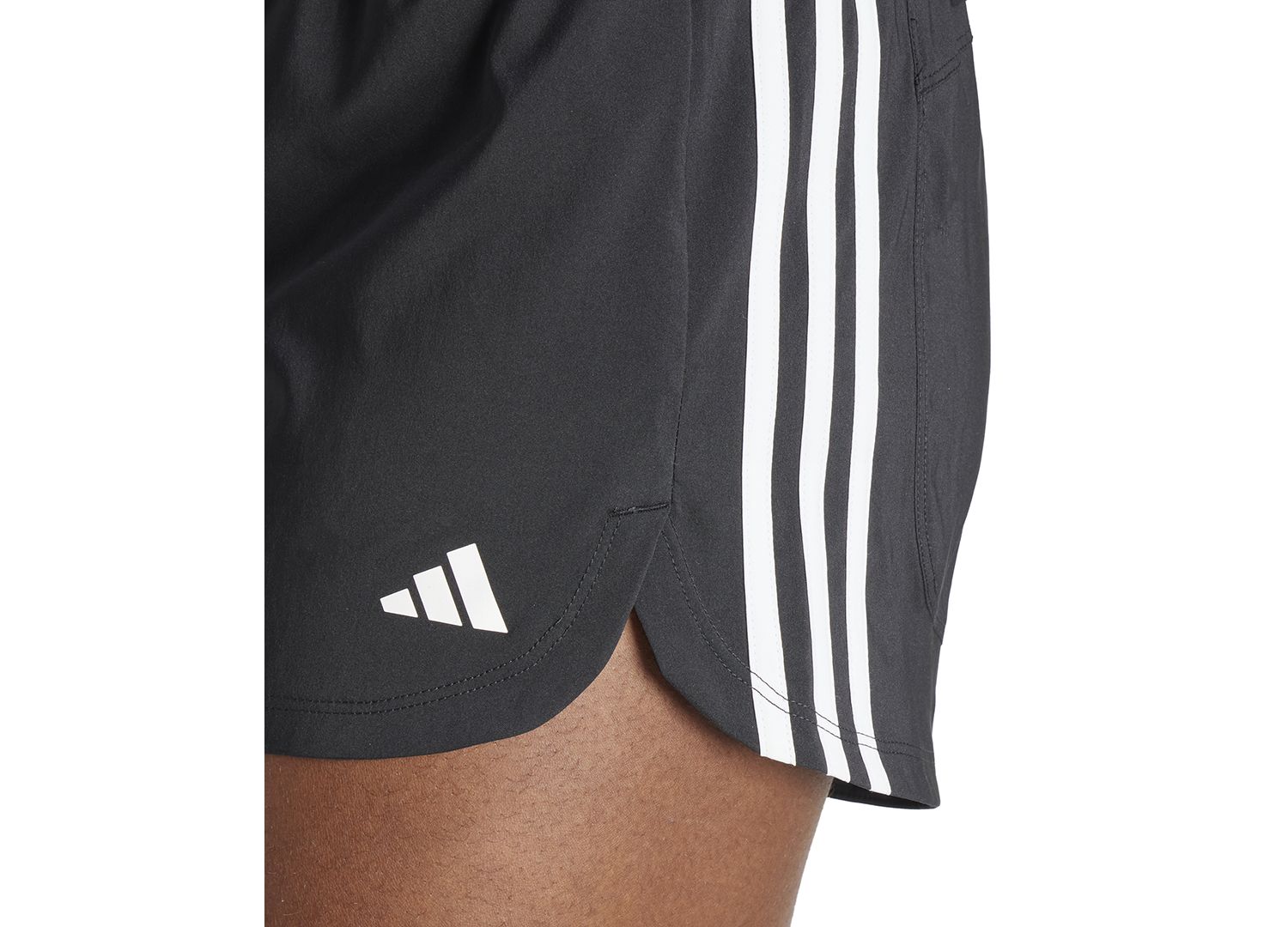 Women's Pacer Training 3-Stripes Woven High-Rise Shorts