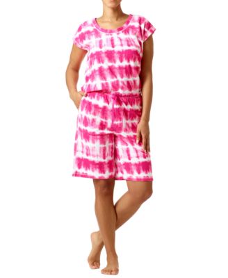 Hue - Women's 2-Pc. Baby Terry Lounge Bermuda Pajamas Set