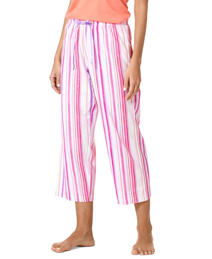 Hue Women's Morning Stripe Capri Pajama Pants - Macy's