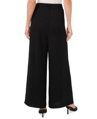 Women's Overlap Tie Front Wide Leg Soft Pants