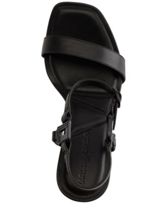 Cybil High-Heel Square-Toe Sandals