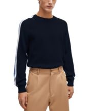 BOSS - Relaxed-fit virgin-wool sweater with polo collar