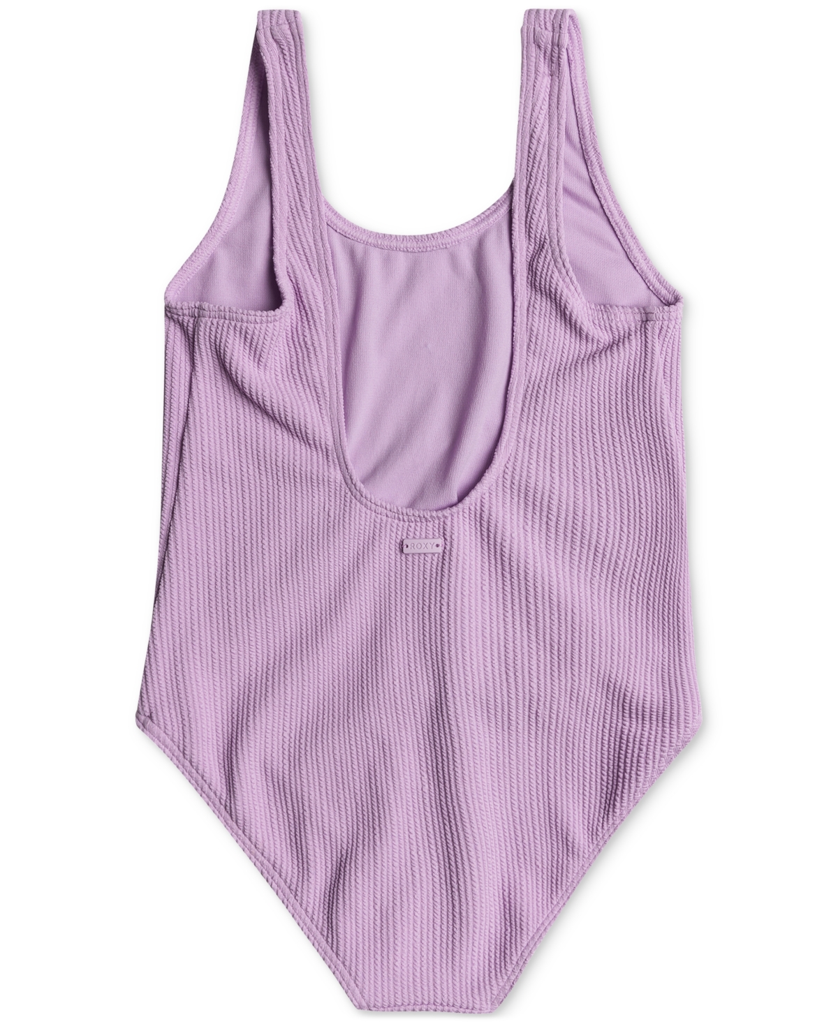 Shop Roxy Big Girls Aruba Textured One-piece Swimsuit In Crocus Pet