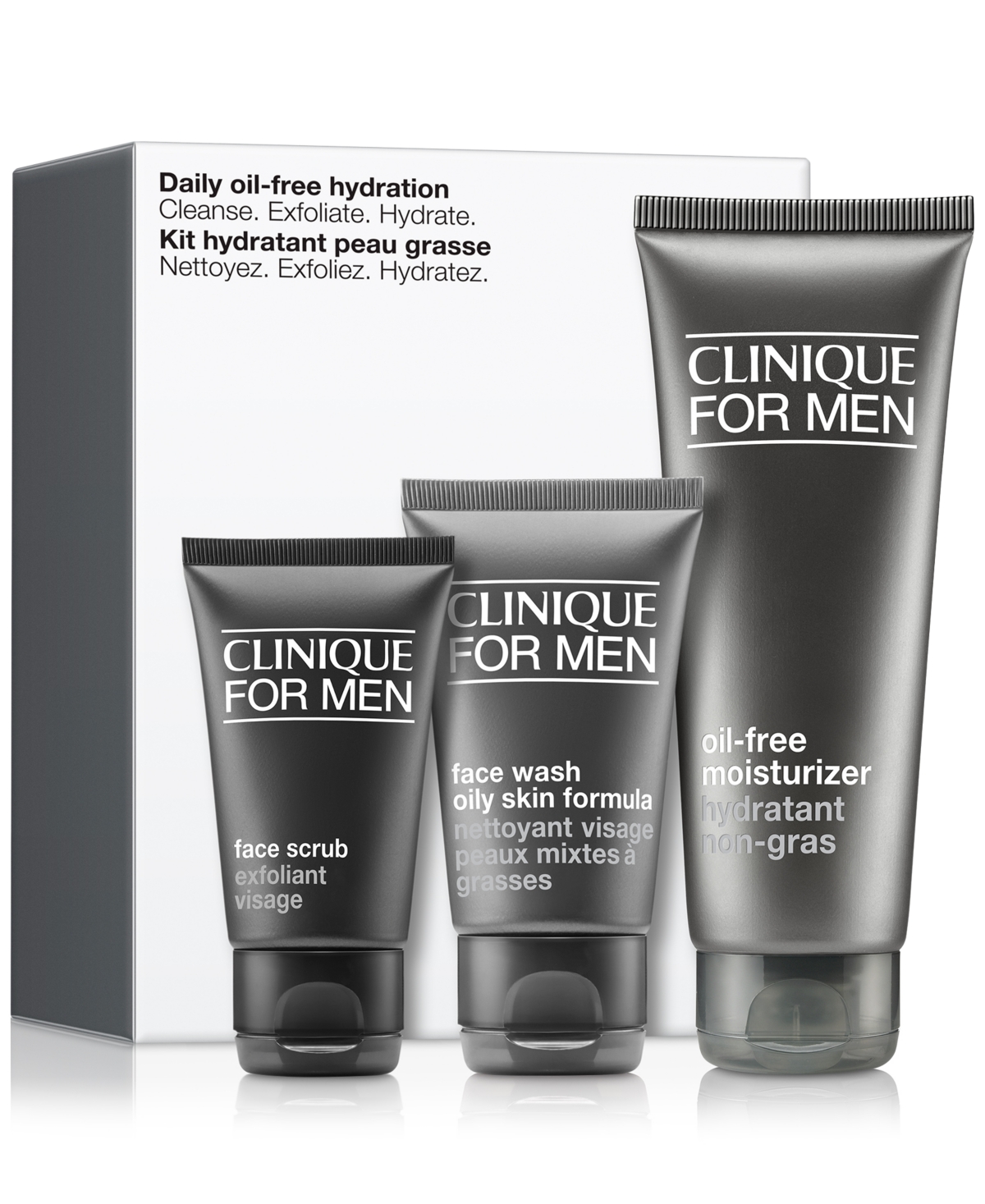3-Pc. For Men Daily Oil-Free Hydration Skincare Set