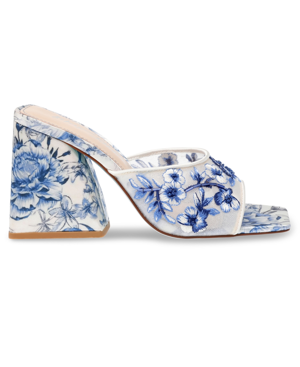 Betsey Johnson Women's Roo Embroidered Slip-On Sandals