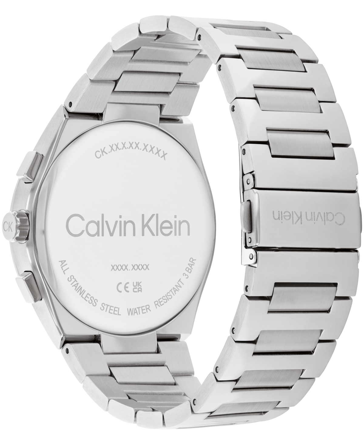 Shop Calvin Klein Men's Distinguish Silver-tone Stainless Steel Bracelet Watch 44mm