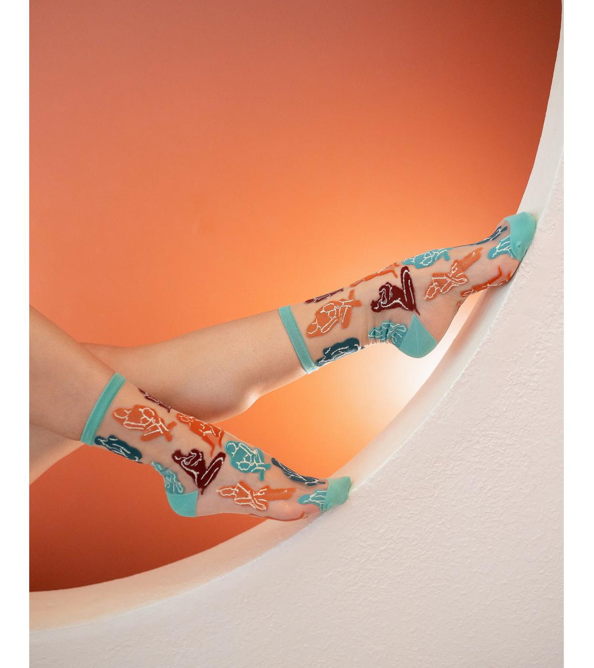 Shop Sock Candy Women's Terracotta Ladies Sheer Sock In Female Form