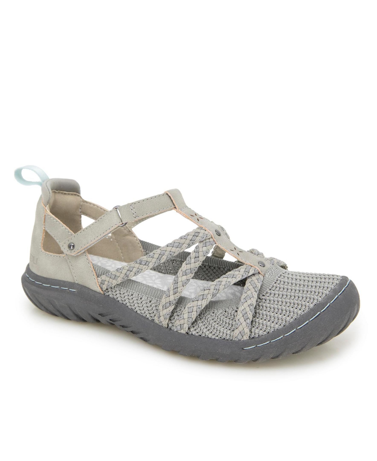 Shop Jbu Women's Juliana Slip-on Flat Shoe In Light Gray,gunmetal