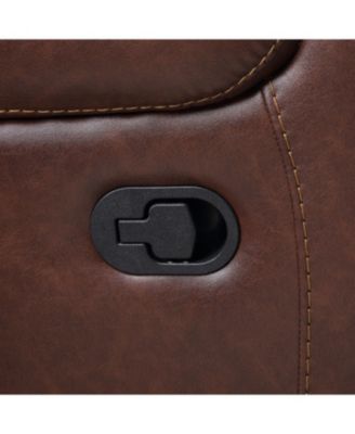 Keily 39" Manual Swivel Glider Recliner Chair - Brown