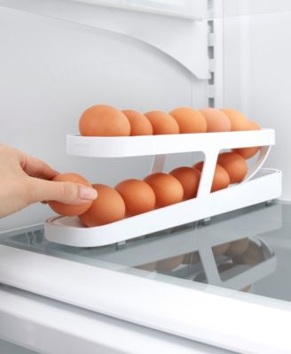 thumbnail image 2 of Rolling Egg Storage YouCopia RollDown Egg Dispenser - Double Track Refrigerator Egg Organizer For 24+ Eggs Egg Holder 2 of 14
