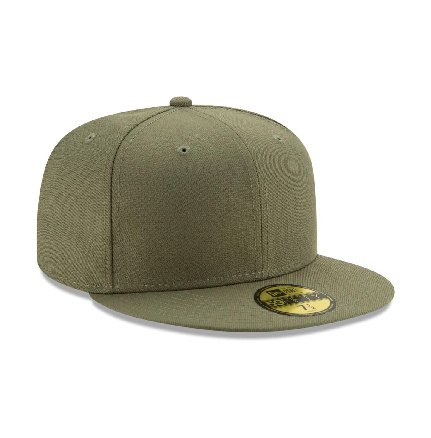 Мужская кепка New Era Green Blank 59FIFTY Fitted Hat — фото 3