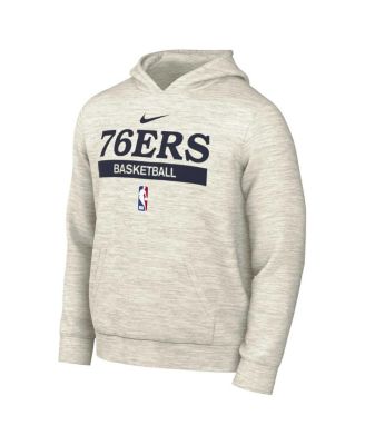Men's Ash Philadelphia 76ers 2022/23 Spotlight On-Court Practice Performance Pullover Hoodie