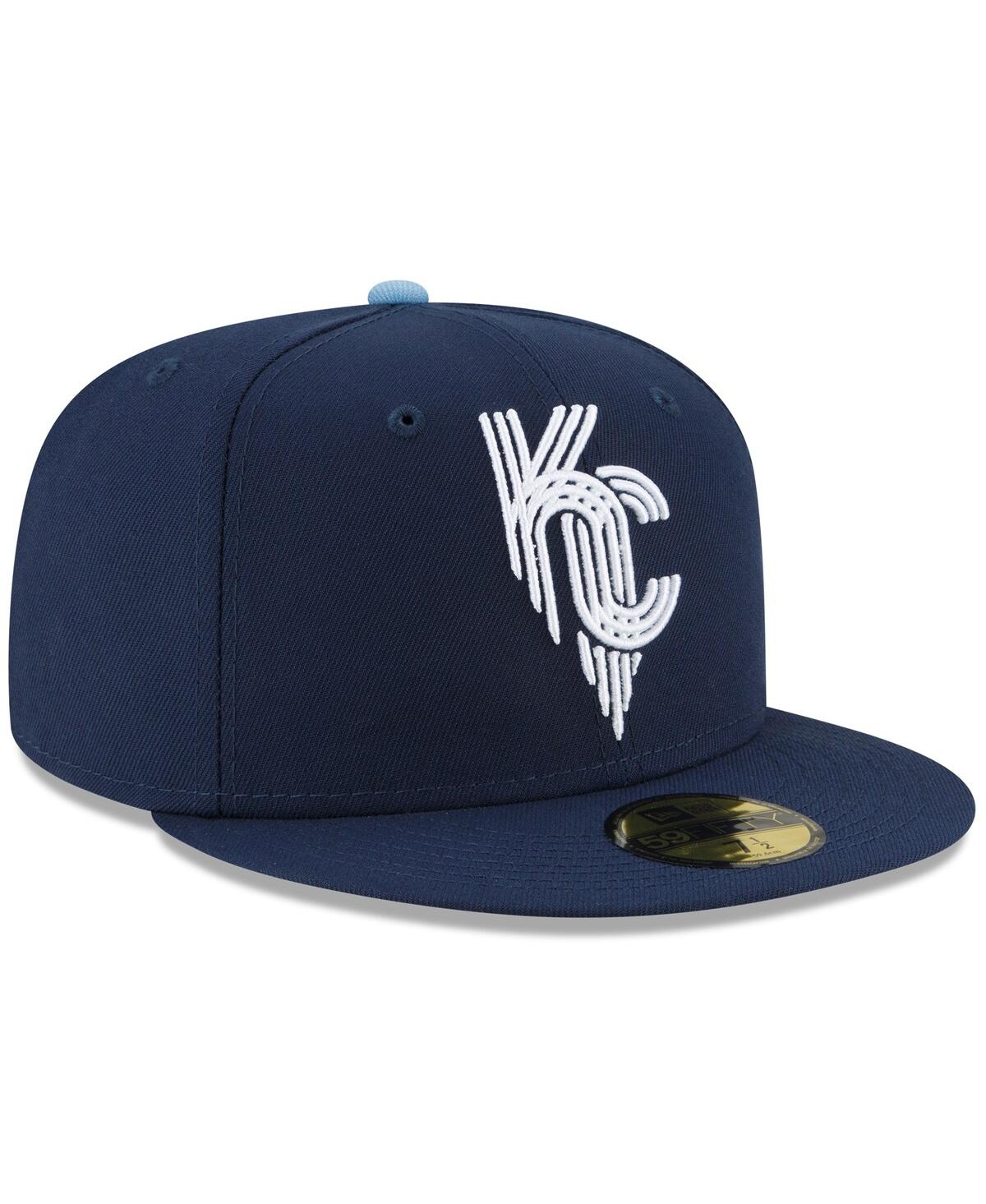 Men's New EraKansas City Royals 2022 City Connect 59FIFTY Fitted Hat - Navy