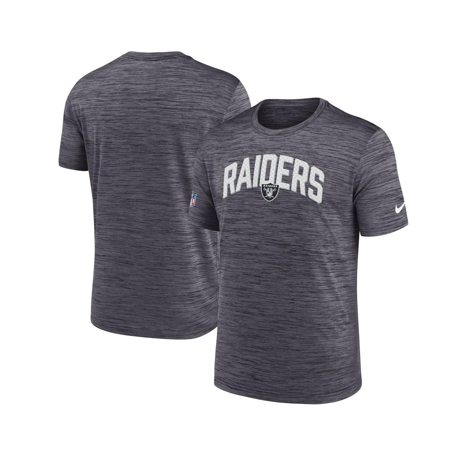 Men's Black Las Vegas Raiders Sideline Velocity Athletic Stack Performance T-shirt