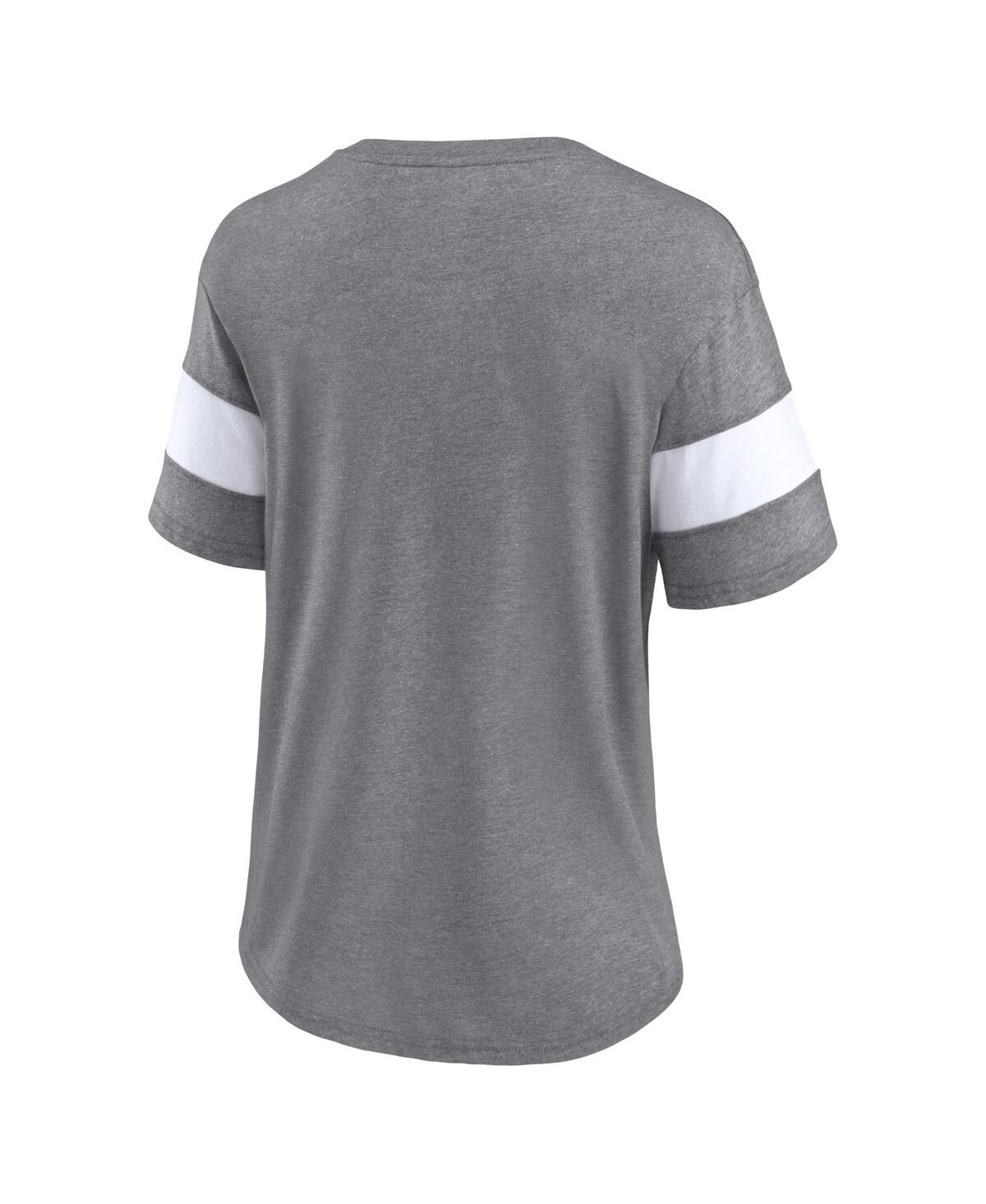 Women's FanaticsMichigan Wolverines College Football Playoff 2023 National Champions Outstanding Achievement Retro Tri-Blend V-Neck T-sh