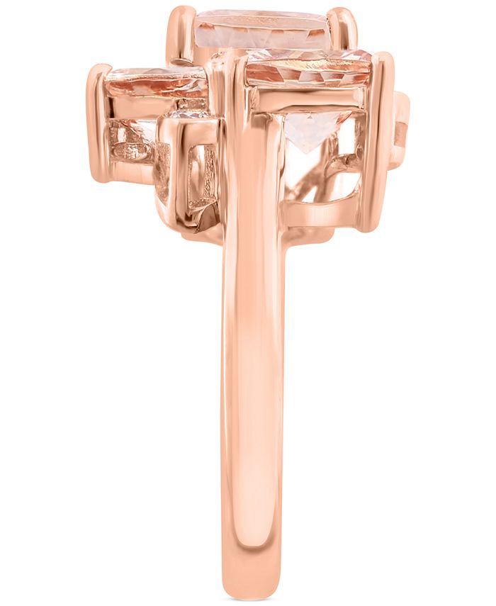 EFFY Collection EFFY® Morganite (4 ct. t.w.) & Diamond (1/8 ct. t.w ...
