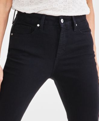 Petite High-Rise High-Cuff Capri Jeans