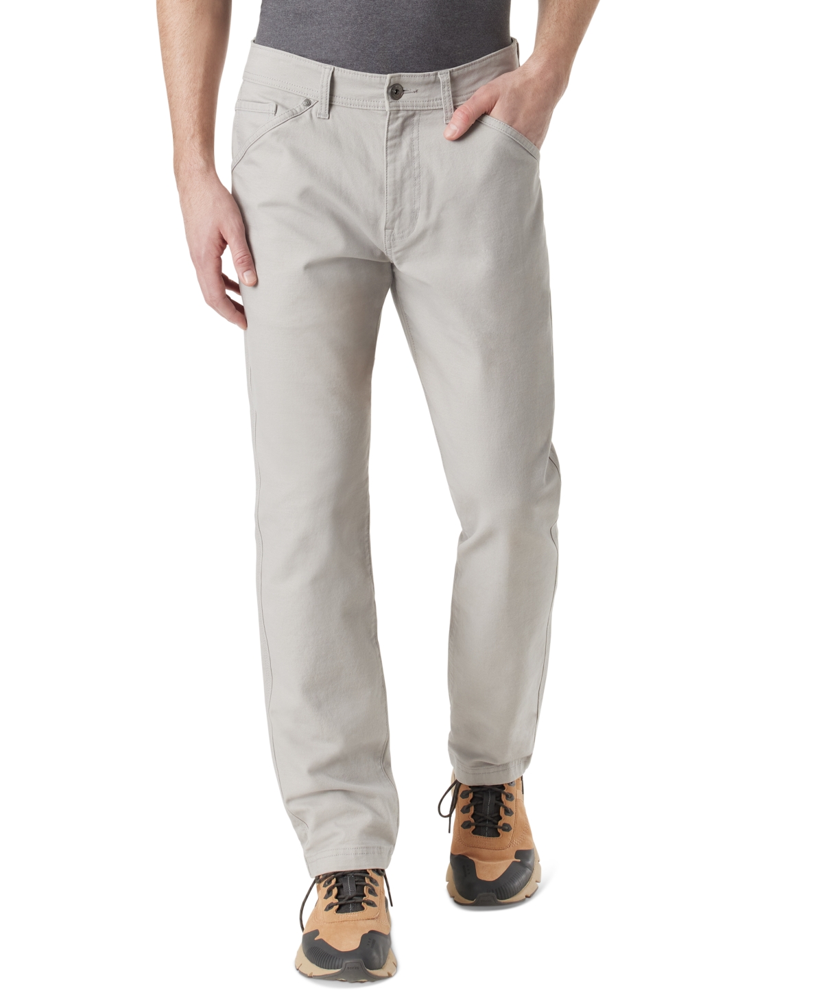 Men's Everyday Slim-Straight Fit Stretch Canvas Pants - Drizzle