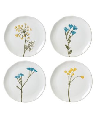 Lenox Wildflowers Tidbit Plates, Set of 4 - Macy's