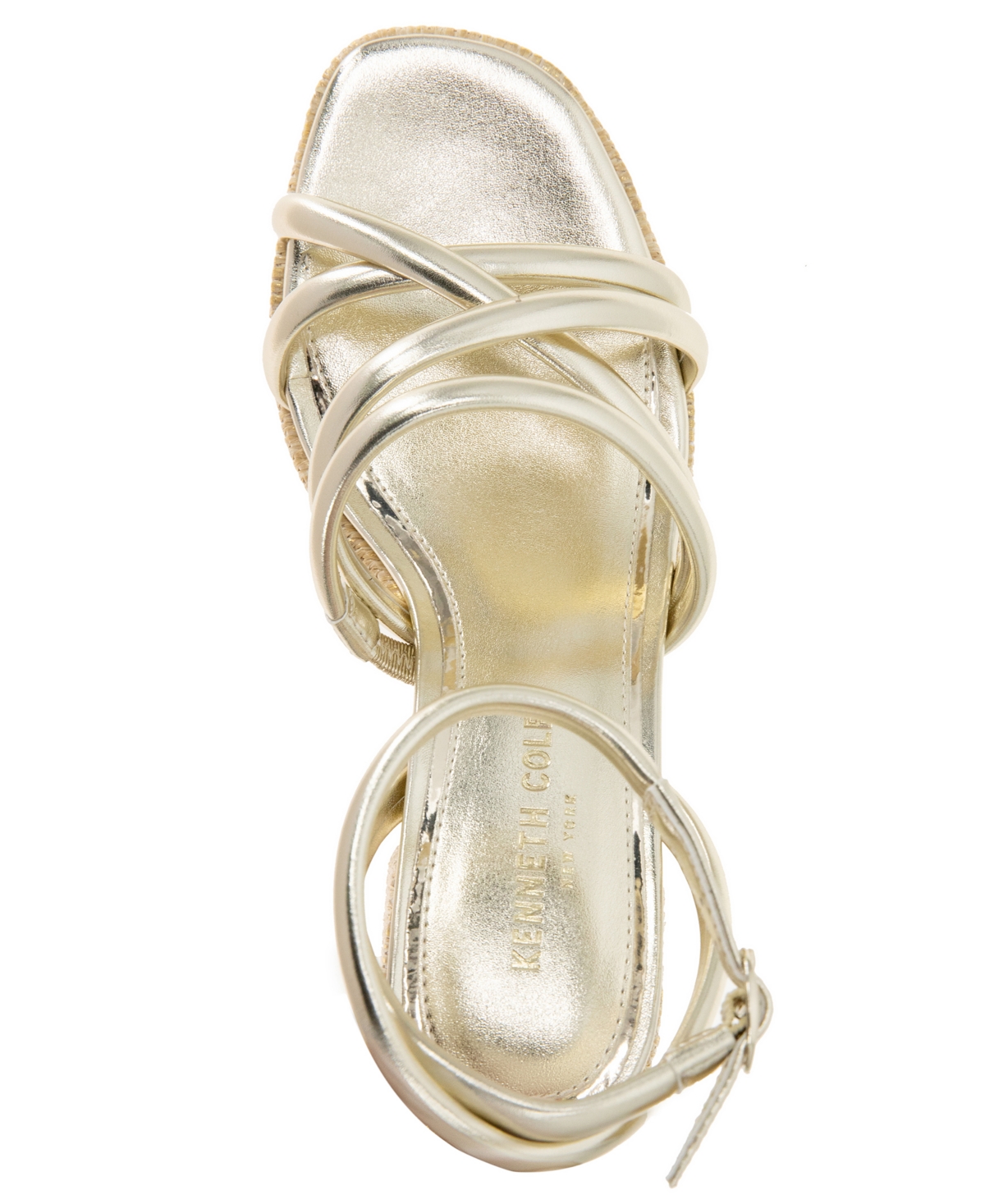 Kenneth Cole New York Women's Daphne Platform Strappy Raffia Sandals