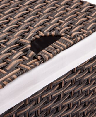 Handwoven Lidded Laundry Hamper